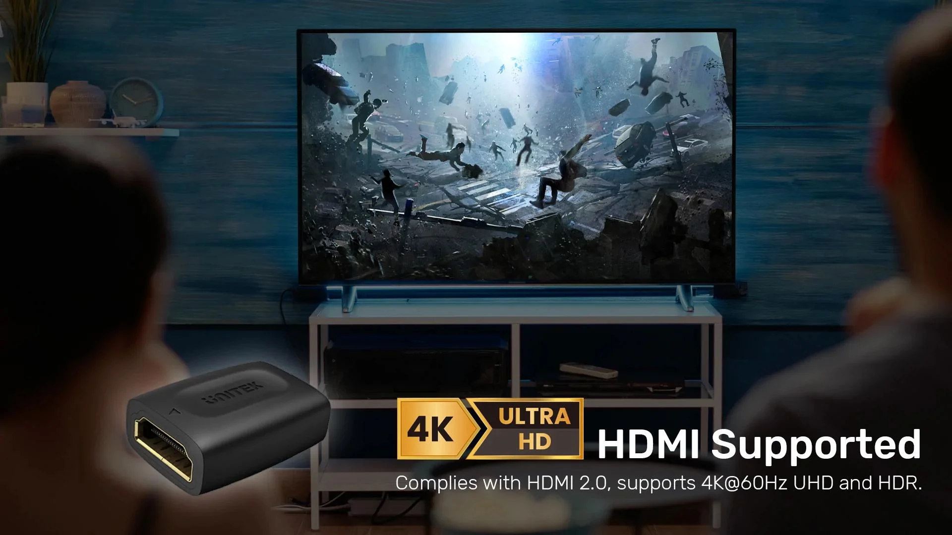 Unitek Łącznik HDMI (F) - HDMI (F) 4K@60Hz do 30m
