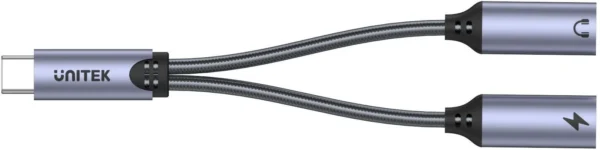 unitek adapter usb c na 2 x port usb c audio i 18w c7d8804eb9a84988a3c85cf019a46eea