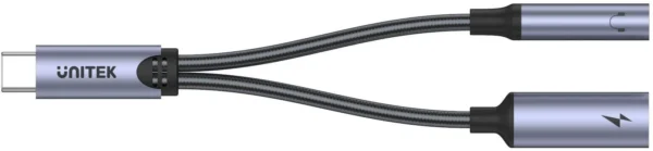 unitek adapter usb c na minijack 35mm i usb c 60w e323569465b04a199aec5e00326fa7ab