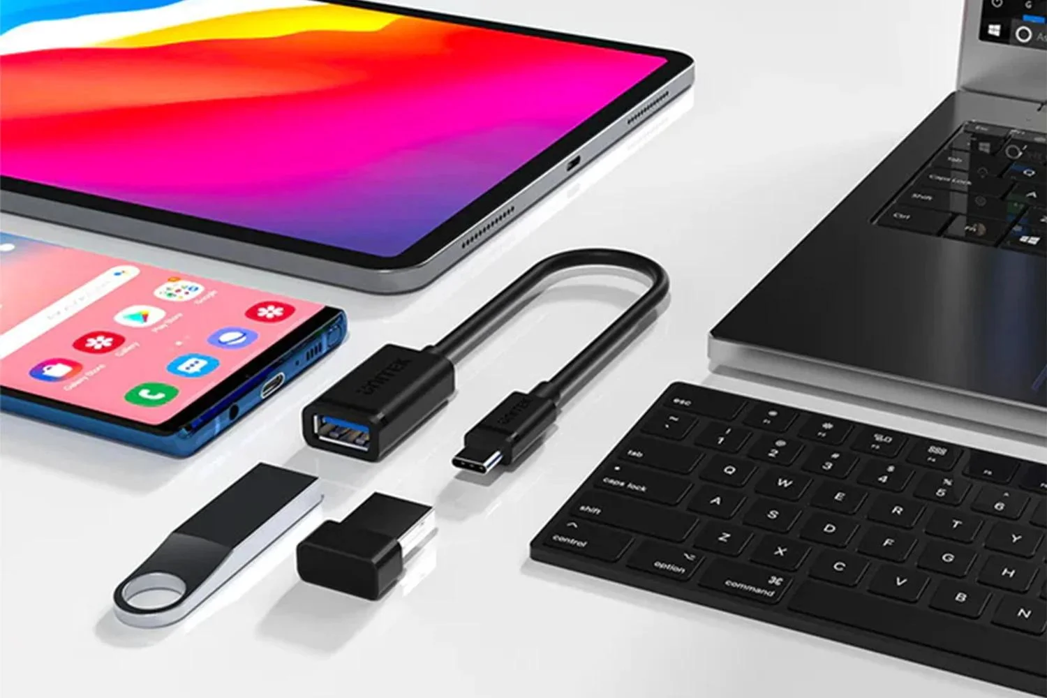 Unitek adapter USB Typ-C do USB AF 0,15m