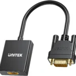 unitek adapter vga na hdmi fullhd czarny 15cm e2e71c6e084344c7887cfdc472e1e136