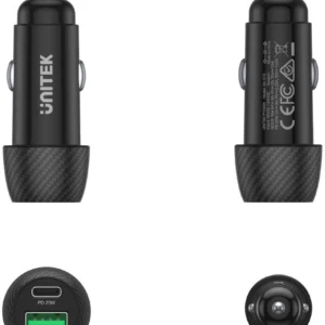 unitek adowarka samochodowa 38w usb a usb c qc30 18f3fecc3223479ab5e8a239dbb97e41