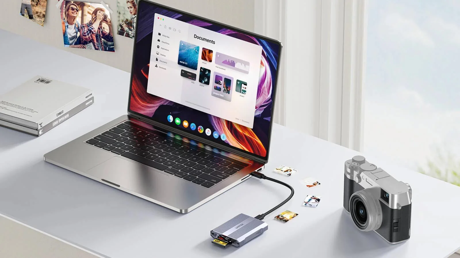 Unitek Czytnik kart pamięci CF Express, SD/microSD, USBA 10 Gbs + HUB