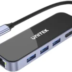 unitek d1084a hub usb c 31 rj 45 3xusb a hdmi 4k pd100w 31c681cc9040444988b59f2b38b64944