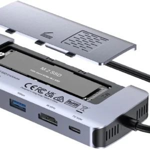 unitek d1120a01 aktywny hub usb c 10 gbps obudowa na dysk m2 2166e647fe314ff0be369a3066099f0a