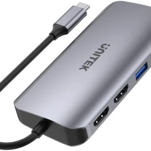 unitek d1122a01 aktywny hub usb c 5gbps 2x hdmi 4k czytnik k 92eee8e0453248c793df52f6881afe0a