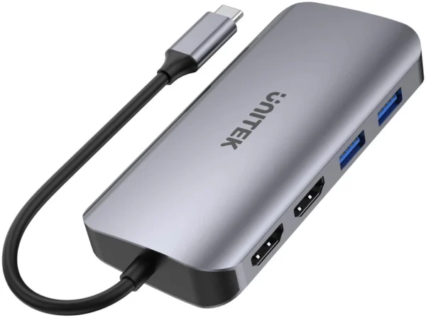 unitek d1122a01 aktywny hub usb c 5gbps 2x hdmi 4k czytnik k 92eee8e0453248c793df52f6881afe0a