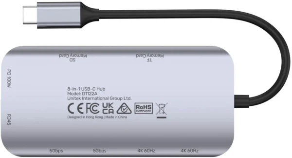 unitek d1122a01 aktywny hub usb c 5gbps 2x hdmi 4k czytnik k ed8cea968bc840cfb75c1636d43af58f