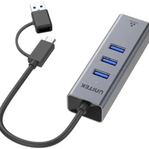 unitek hub usb c 4w1 ethernet 3 x usb a 5 gbps z adapterem u 3ec02dc344c3424889eae6cba90d9f9d