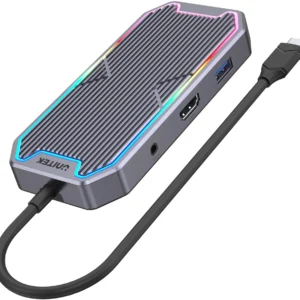 unitek hub usb c hdmi rj45 35mm audio 100w 10gbps d1029a 17baf63f78954197af6b91907baf6885