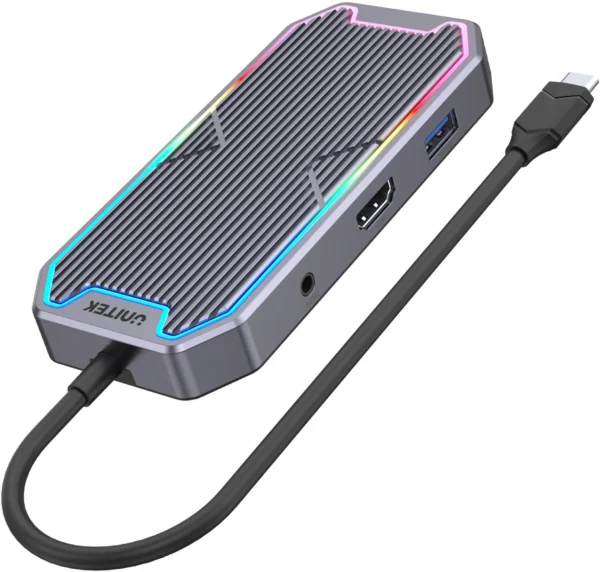 unitek hub usb c hdmi rj45 35mm audio 100w 10gbps d1029a 17baf63f78954197af6b91907baf6885