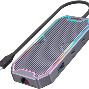 unitek hub usb c hdmi rj45 35mm audio 100w 10gbps d1029a ddd291d9ee7e44959c730b3053127e8e