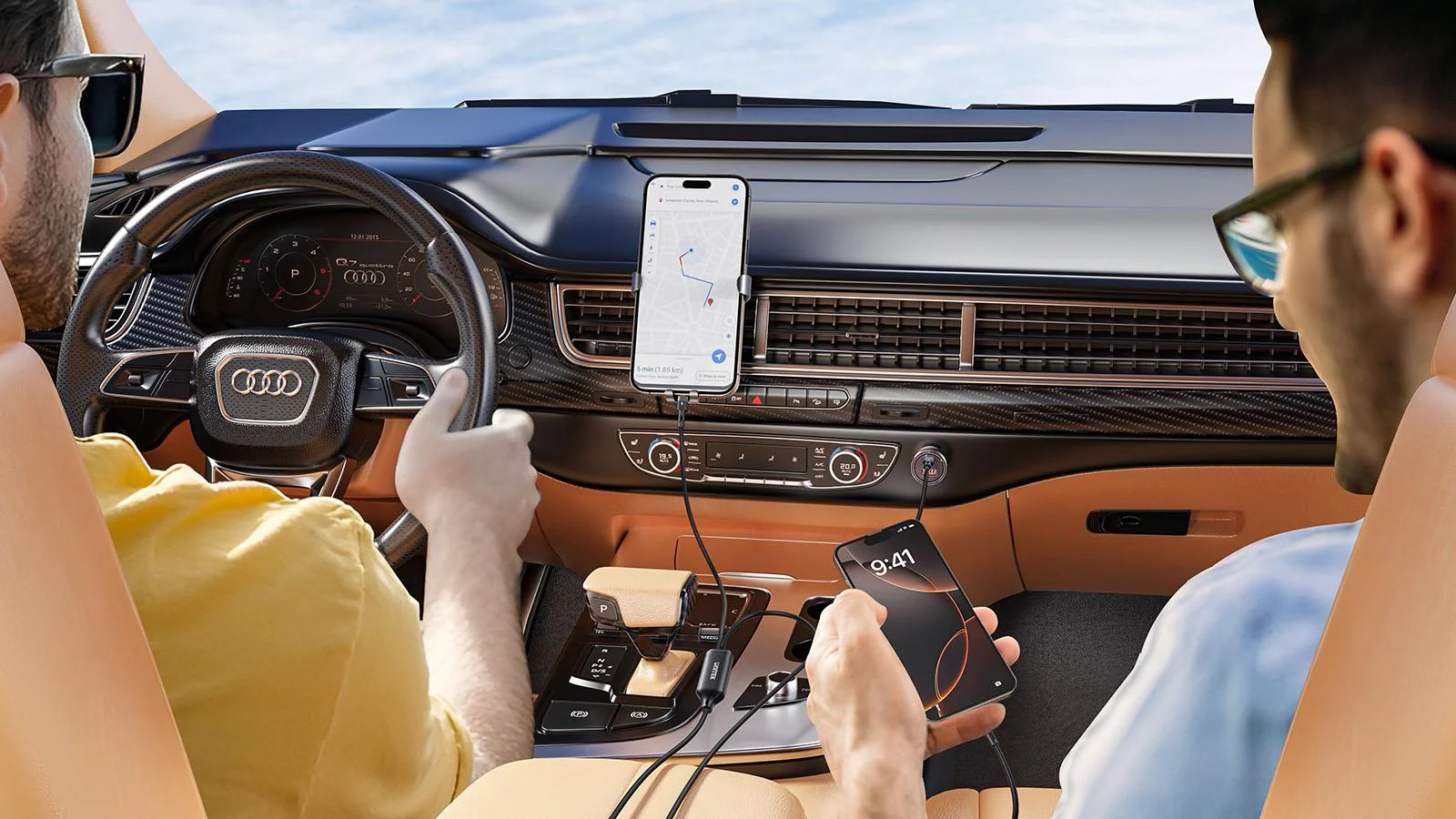 Unitek Kabel 2w1 USB-C PD 100W silikonowy 1,8 m