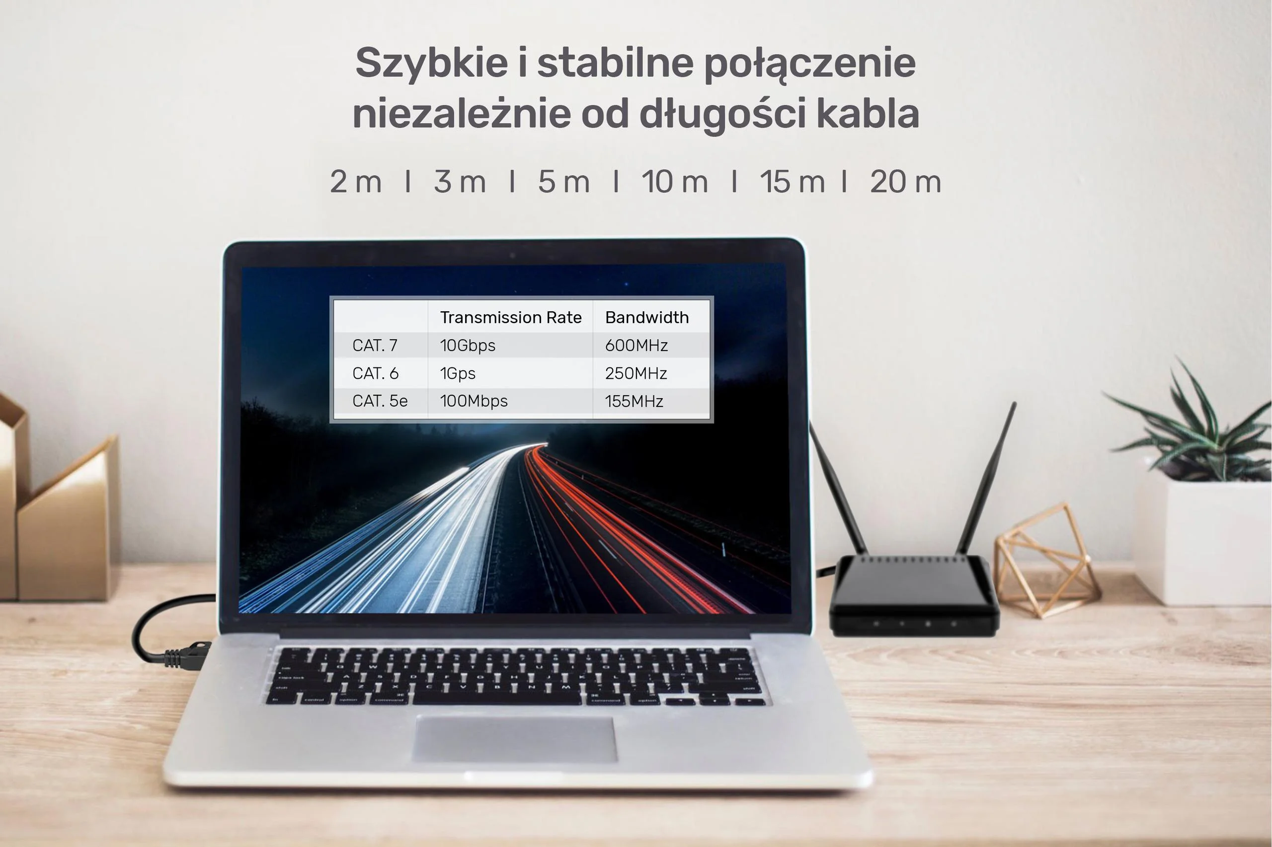 Unitek kabel Ethernet RJ-45 LAN, patchcord cat.7 SSTP (8P8C), przewód sieciowy 20m