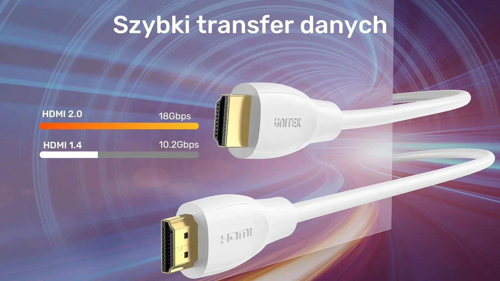 Unitek Kabel HDMI 2.0 4K biały 3m