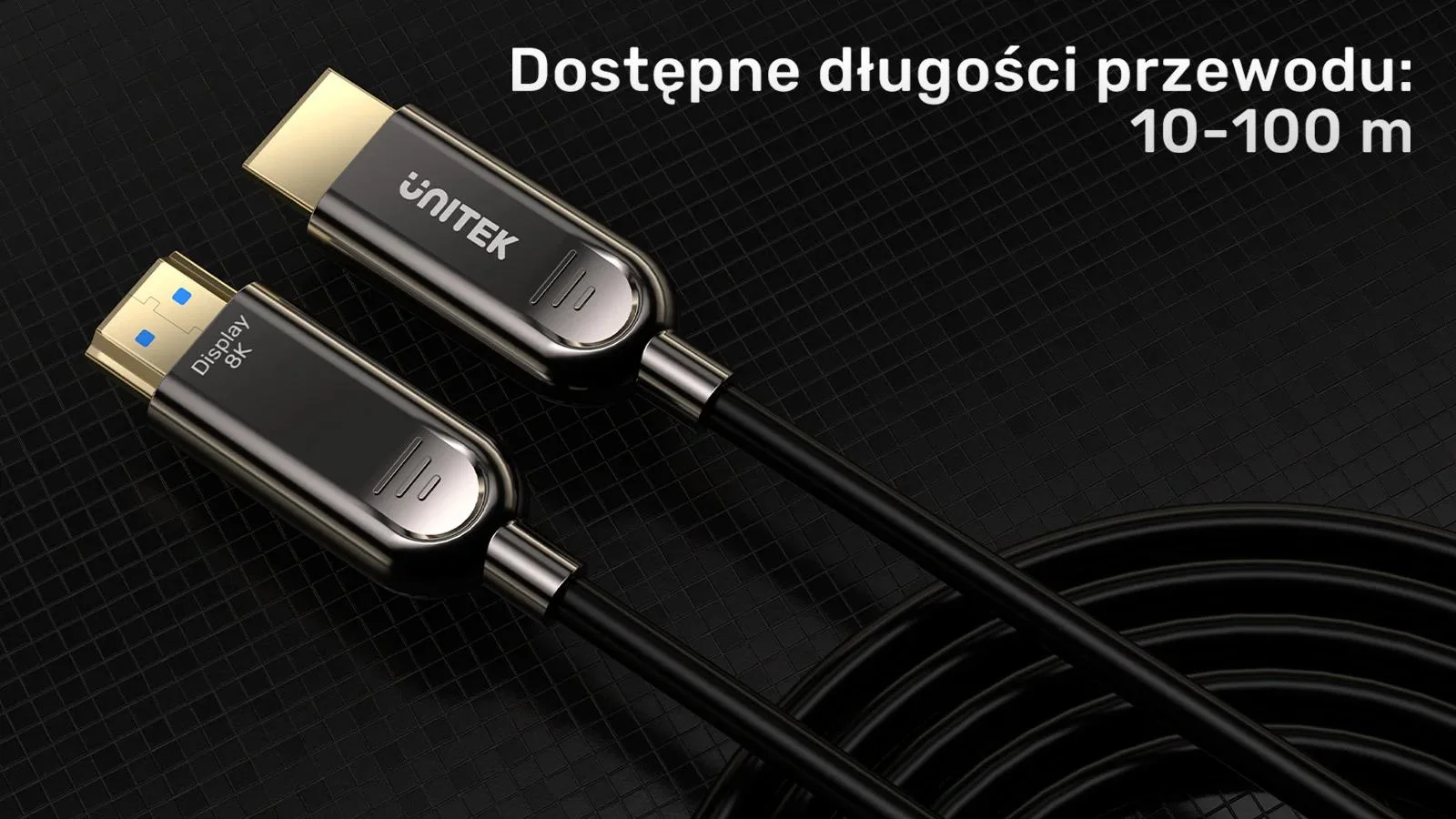 Unitek Kabel optyczny HDMI 2.1 AOC 8K 120Hz 15m