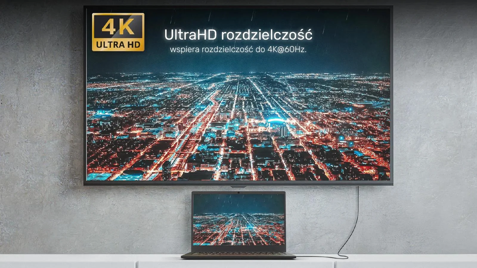 Unitek Kabel USB-C na HDMI 4K 60Hz, 1.8 m V1423A