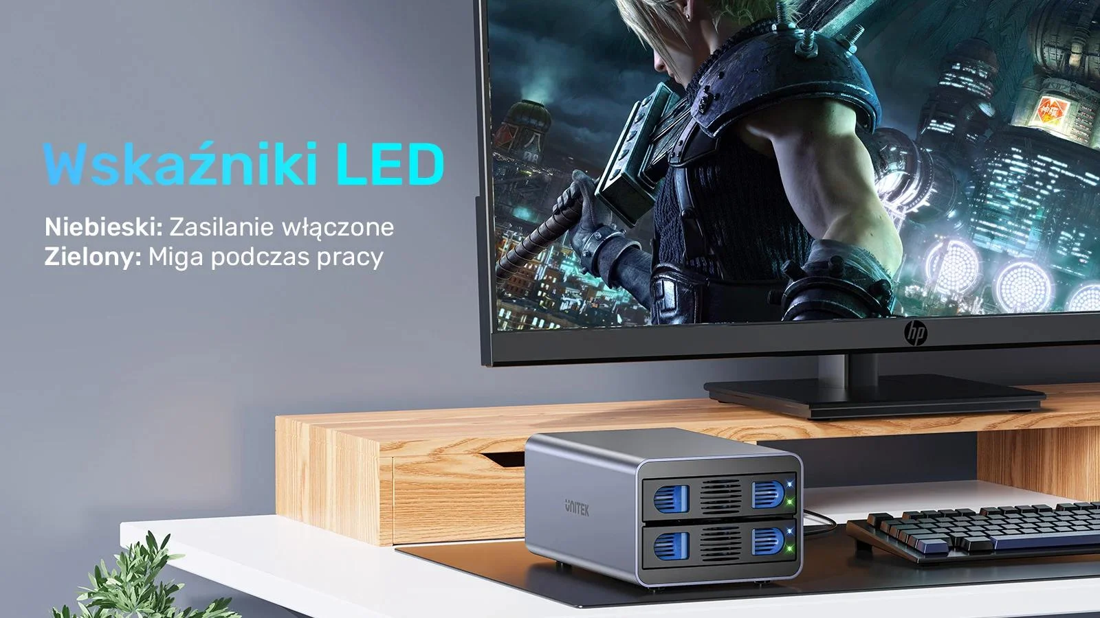 Unitek Kieszeń na dyski SATA 2,5''/3,5'' SATA HDD/SSD 40TB