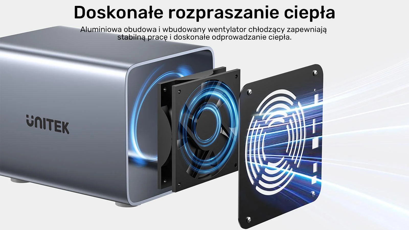 Unitek Obudowa RAID do dysku SATA 2.5''/3.5'' 8 trybów 80TB USB-C