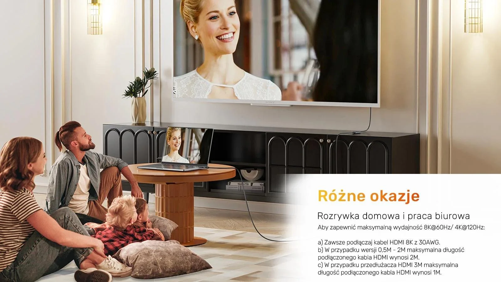 Unitek przedłużacz HDMI (M) - HDMI (F) 2.1, 8K 1m