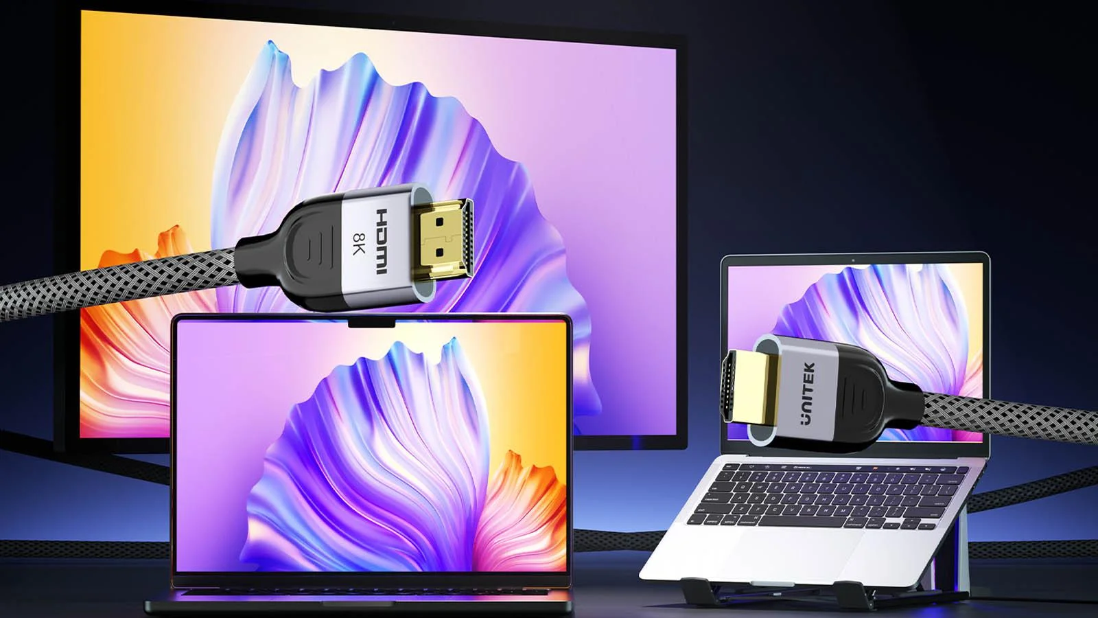 Unitek przewód 8K LUX HDMI 2.1 oplot 2M