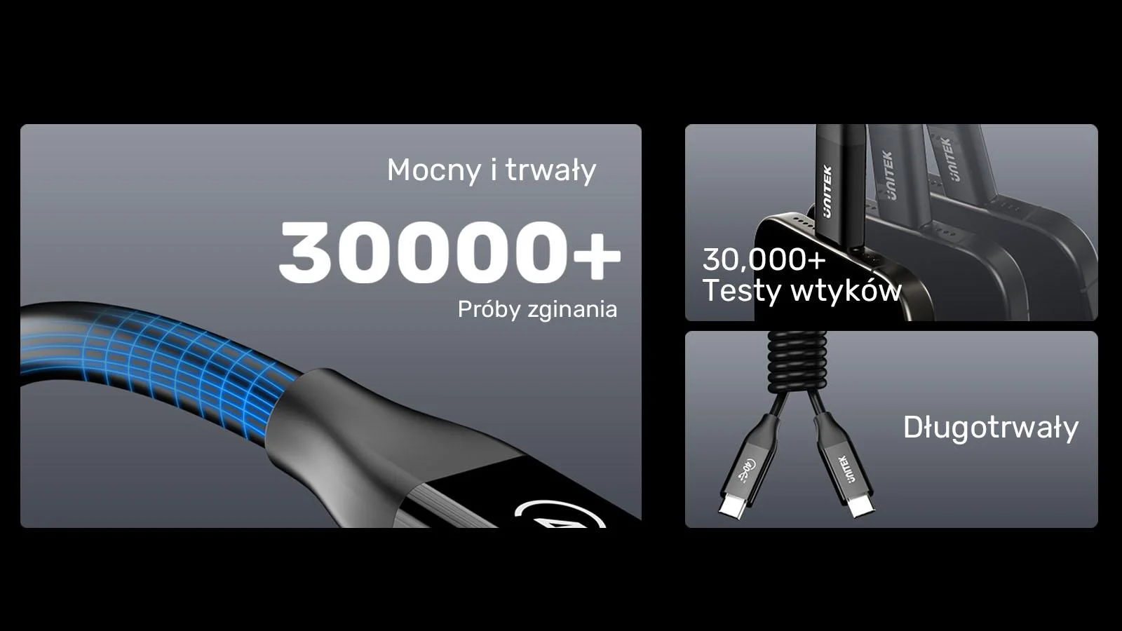 Unitek przewód USB-C 4.0 PD 100W 40 Gbps 8K 2 m