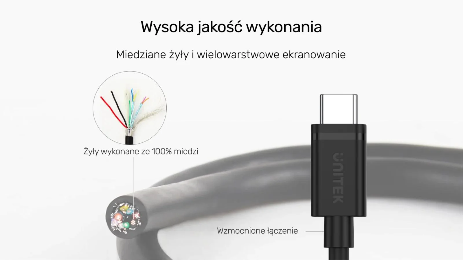 Unitek przewód USB Typ-C do USB Typ-C 1m