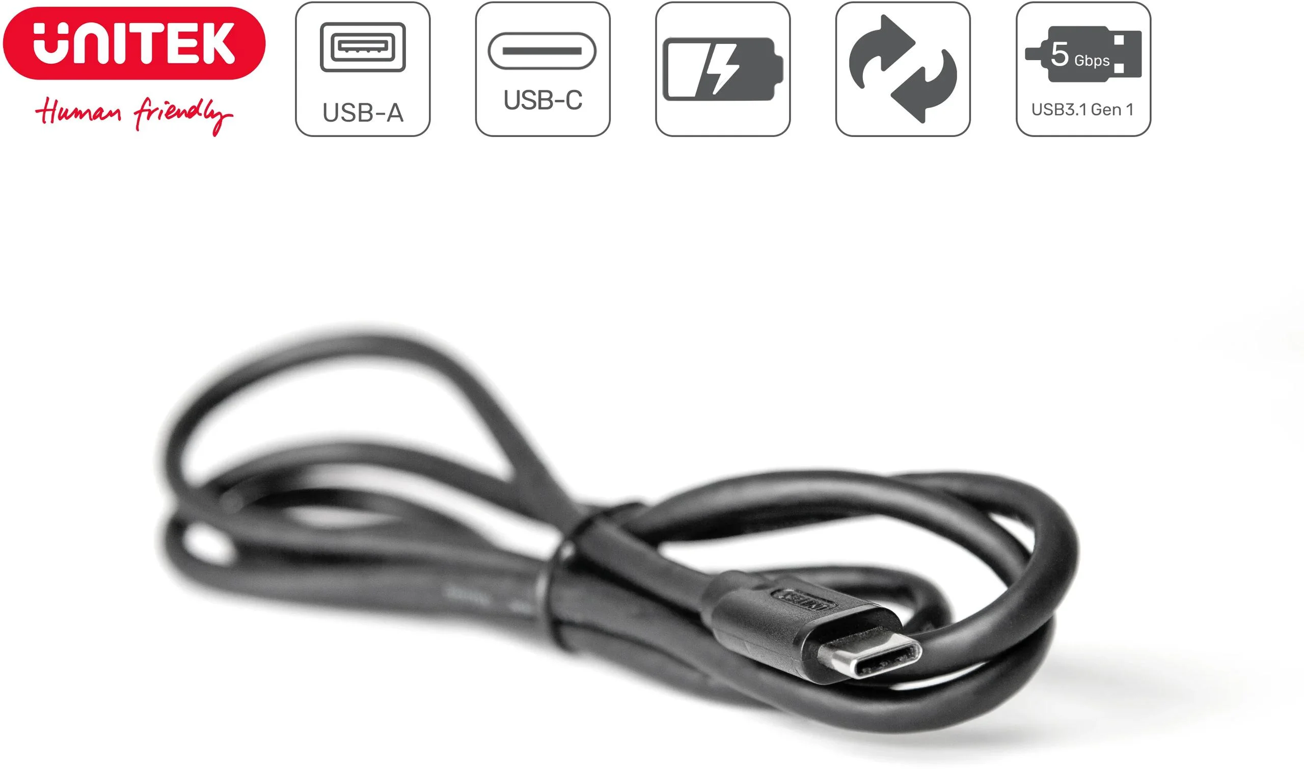 Unitek przewód USB Typ-C USB 3.1 do ład. i synch.+