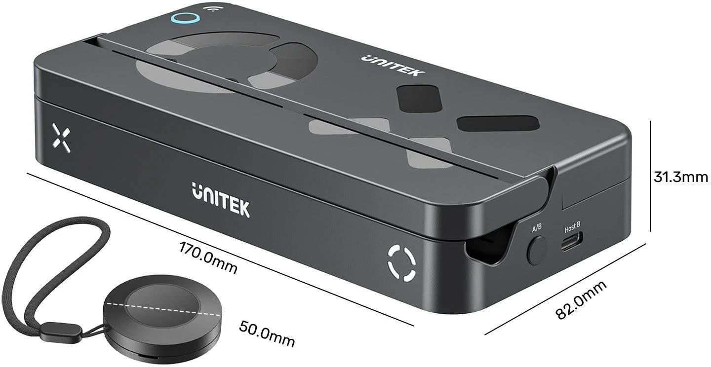 Unitek Stacja dokująca do Nintendo Switch, PD 100W, HDMI 4K, RJ-45, czytnik kart