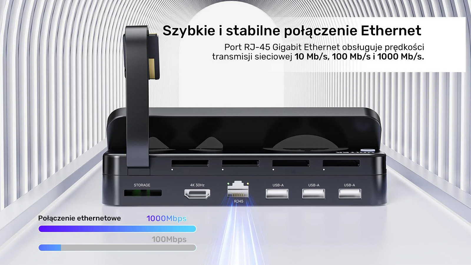 Unitek Stacja dokująca do Nintendo Switch + pilot