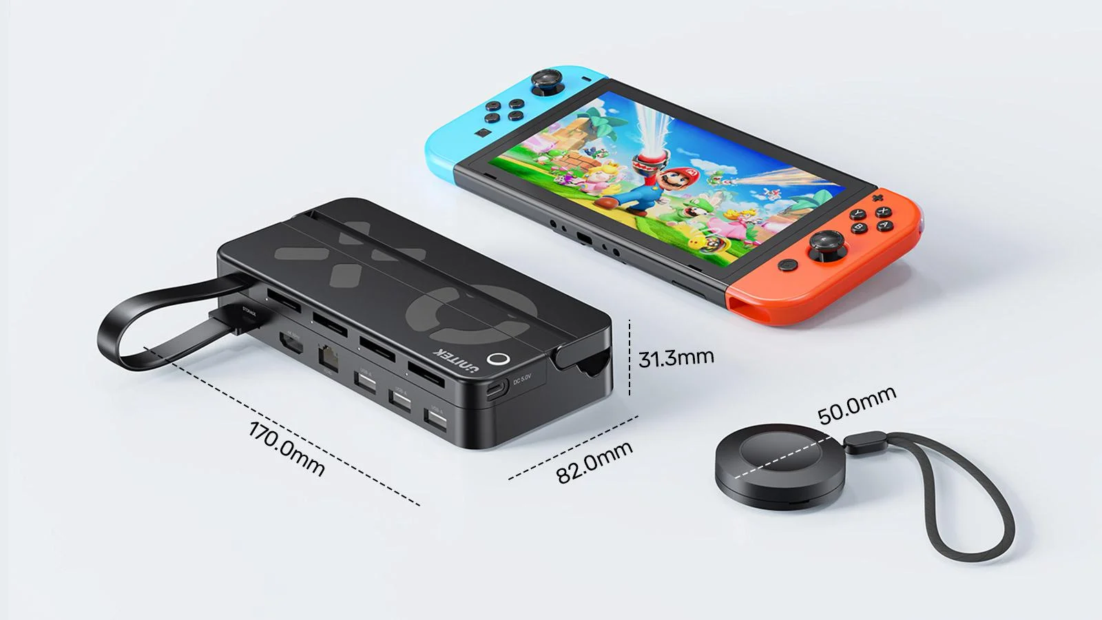 Unitek Stacja dokująca do Nintendo Switch + pilot