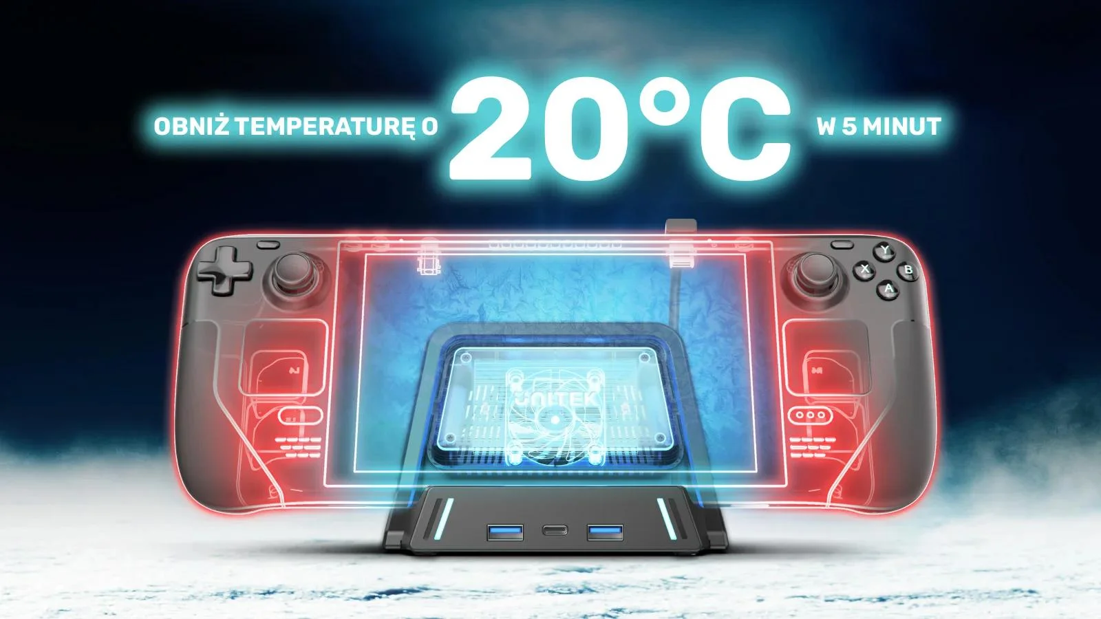 Unitek Stacja dokująca Pro do Steam Deck™ 100W 8K