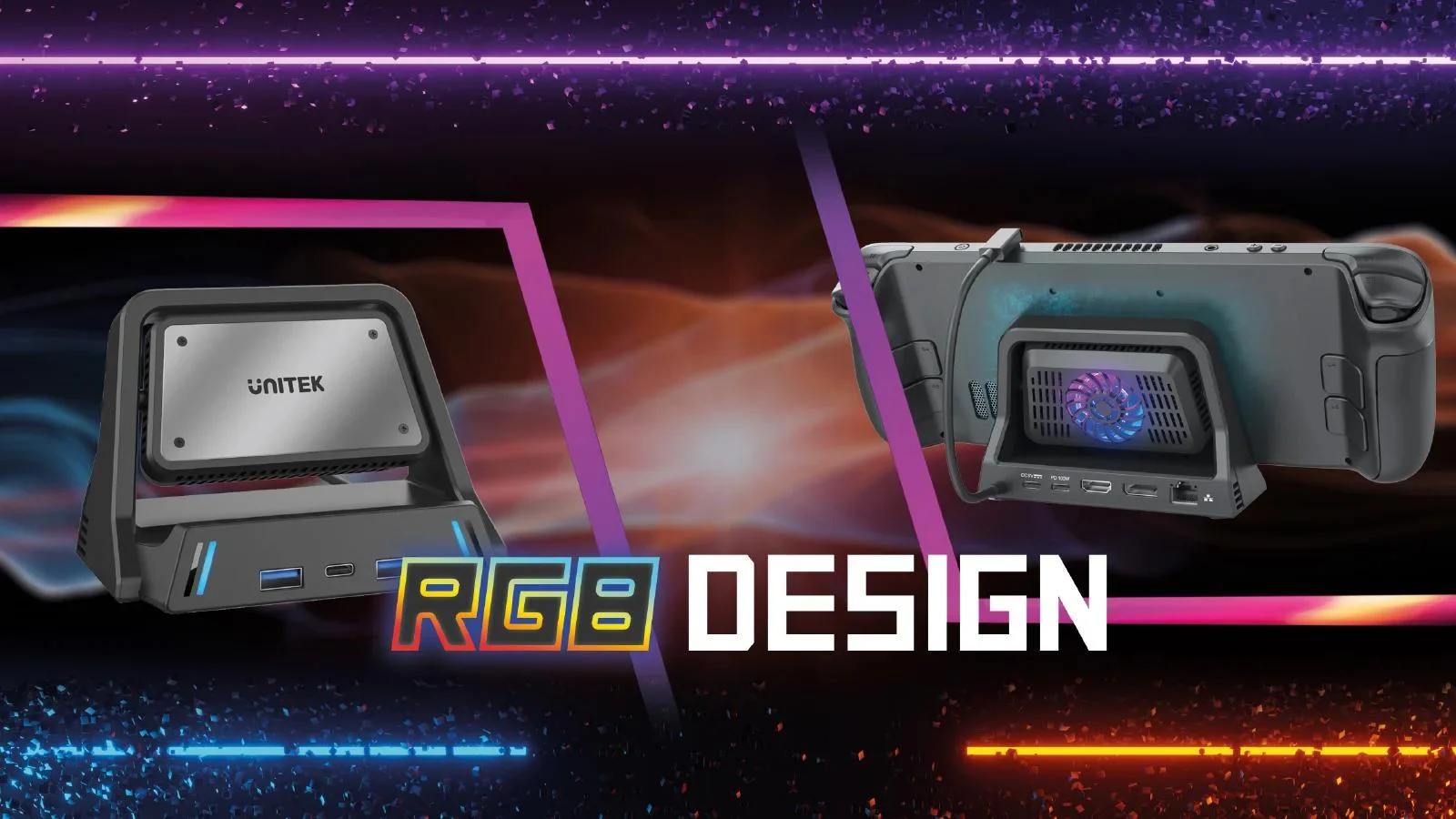 Unitek Stacja dokująca Pro do Steam Deck™ 100W 8K