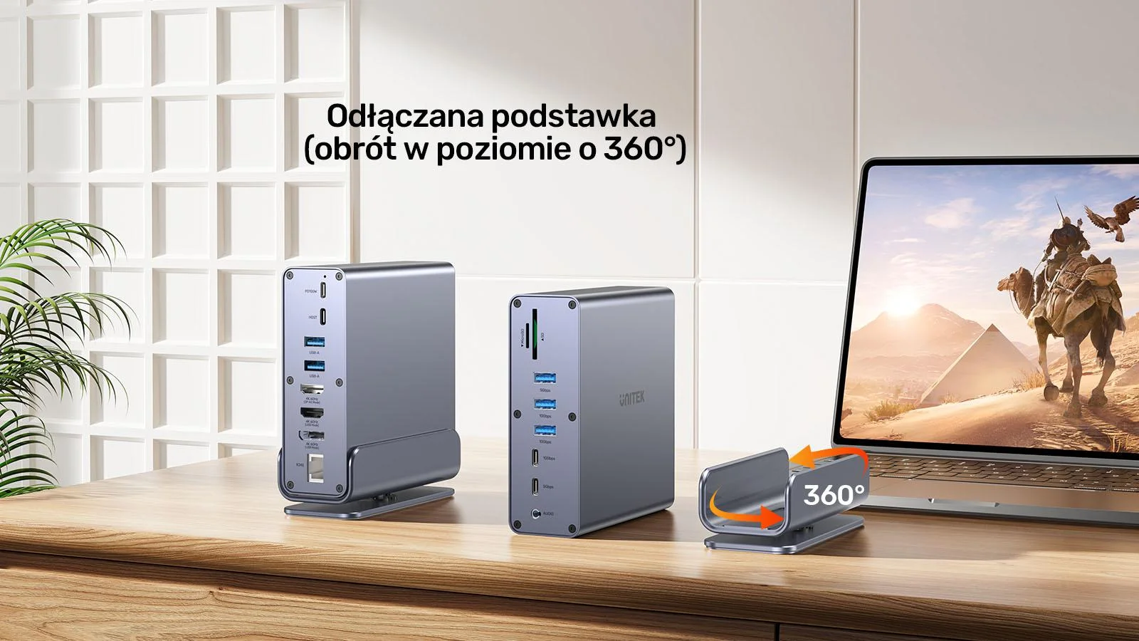 Unitek Uniwersalna stacja dokująca DisplayLink 4K x3