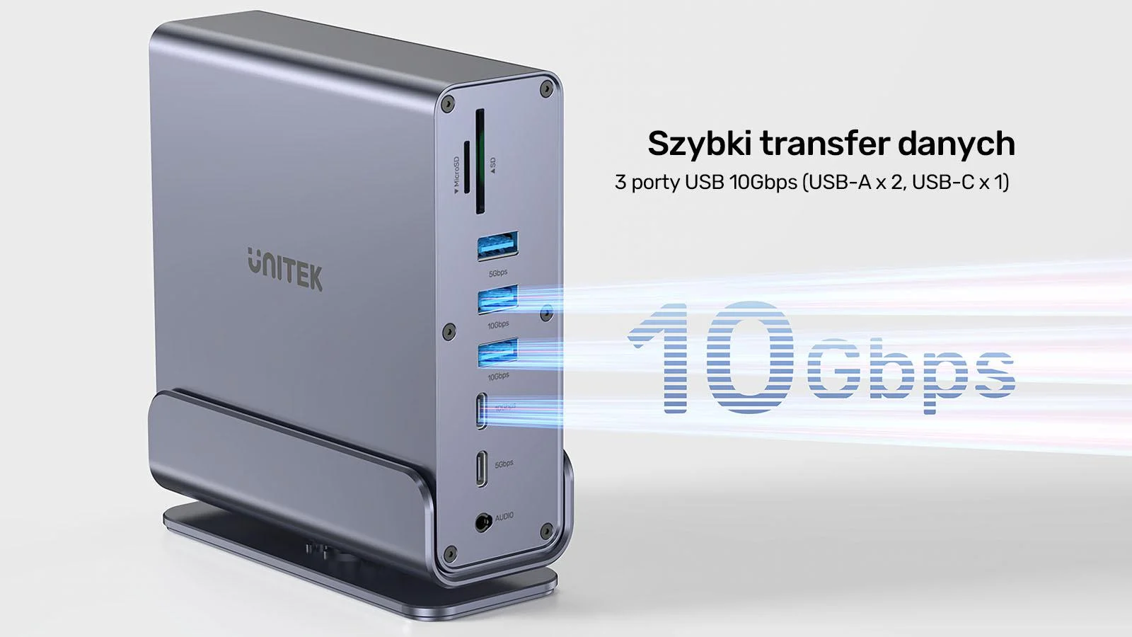 Unitek Uniwersalna stacja dokująca DisplayLink 4K x3