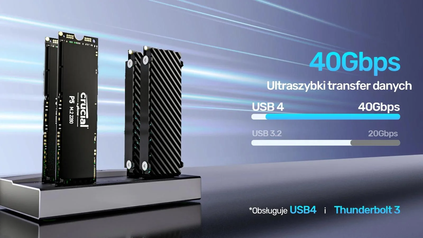 Unitek USB4 4-kieszeniowa stacja dokująca/ klonująca M.2 SSD