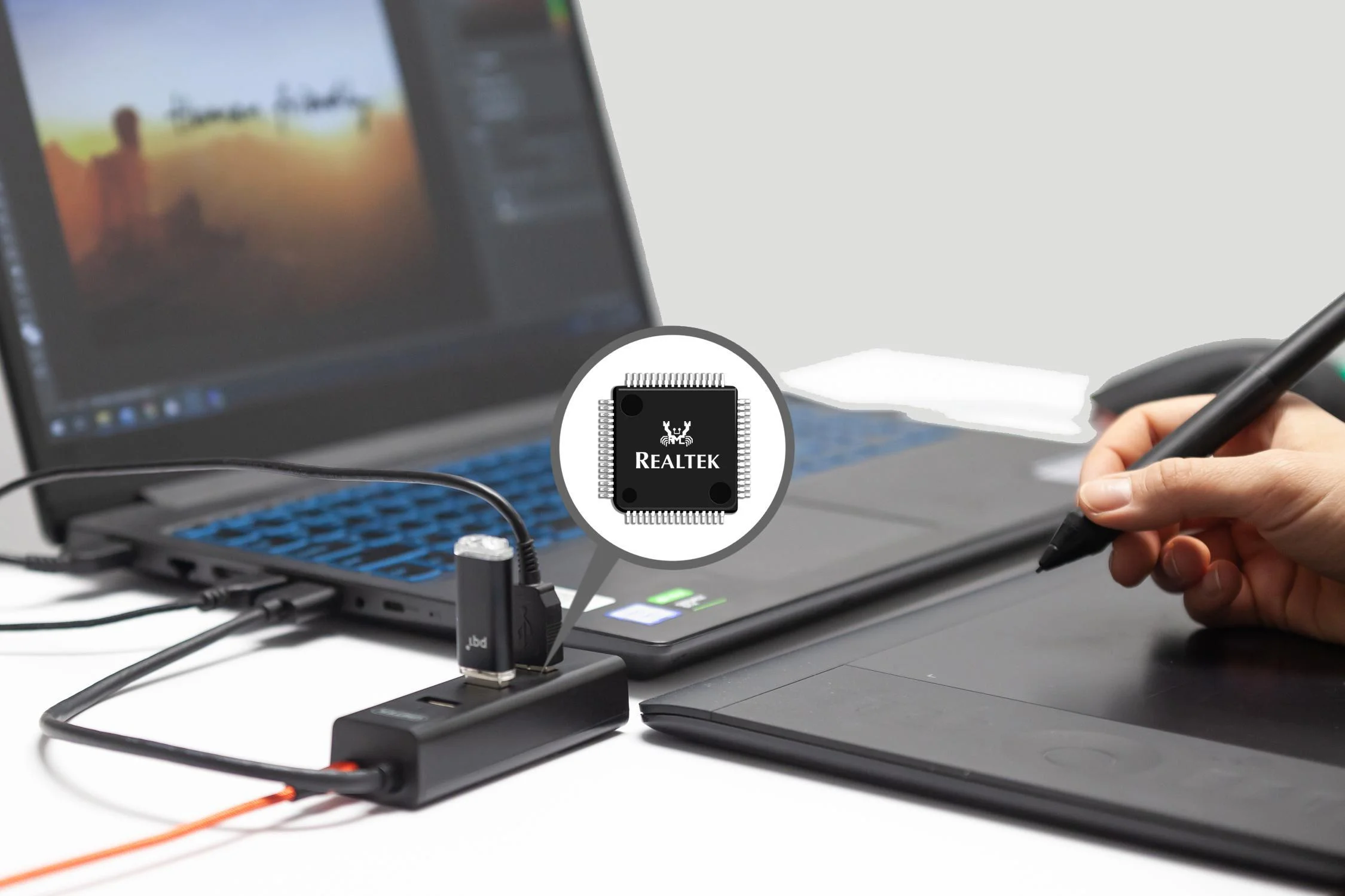 Adapter Unitek Y-3089 HUB 4xUSB 3.0