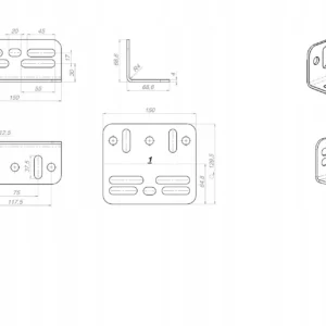 uniwersalna podstawa pod napedy przesuwnezestaw 4 katownikow 5875fee419fa4043b66aabb94b5d8766