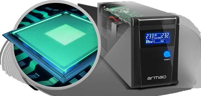 UPS ZASILACZ AWARYJNY Armac 650VA 390W LINE-INTERACTIVE SCHUKO - STEROWANIE MIKROPROCESOROWE - SKUTECZNY MONITORING WRAŻLIWYCH URZĄDZEŃ