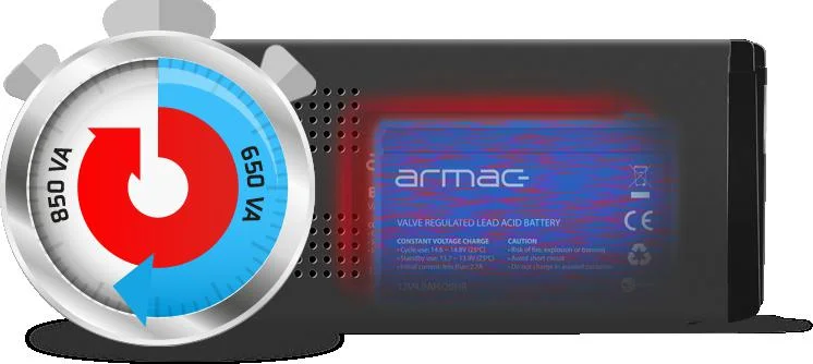 UPS ZASILACZ AWARYJNY Armac 650VA 390W LINE-INTERACTIVE SCHUKO - WYDAJNE, FUNKCJONALNE ROZWIĄZANIE