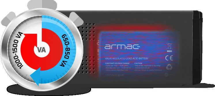 UPS ZASILACZ AWARYJNY Armac Home 1000VA LINE-INTERACTIVE - Dłuższy czas podtrzymania