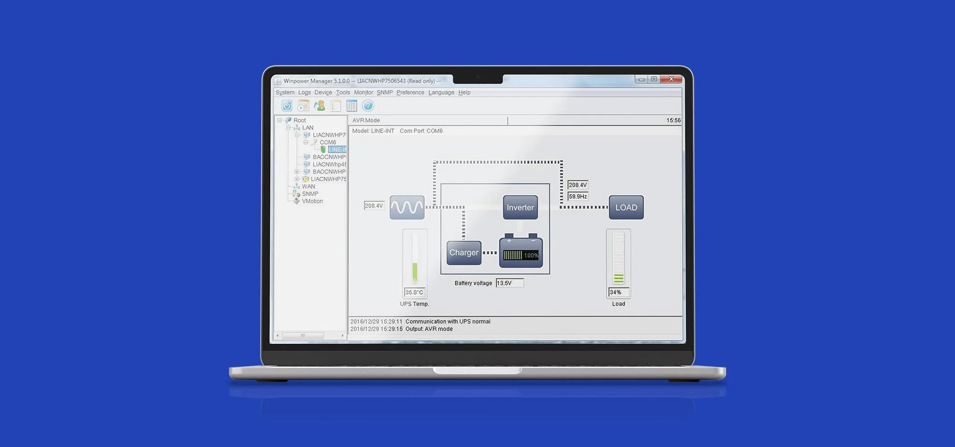 UPS ZASILACZ AWARYJNY PowerWalker VFI 2000 LICR IOT PF1