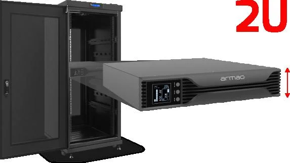 UPS ZASILACZ AWARYJNY RACK Armac 2000VA 1400W LINE-INTERACTIVE - DEDYKOWANY POD 19" SZAFY SERWEROWE RACK