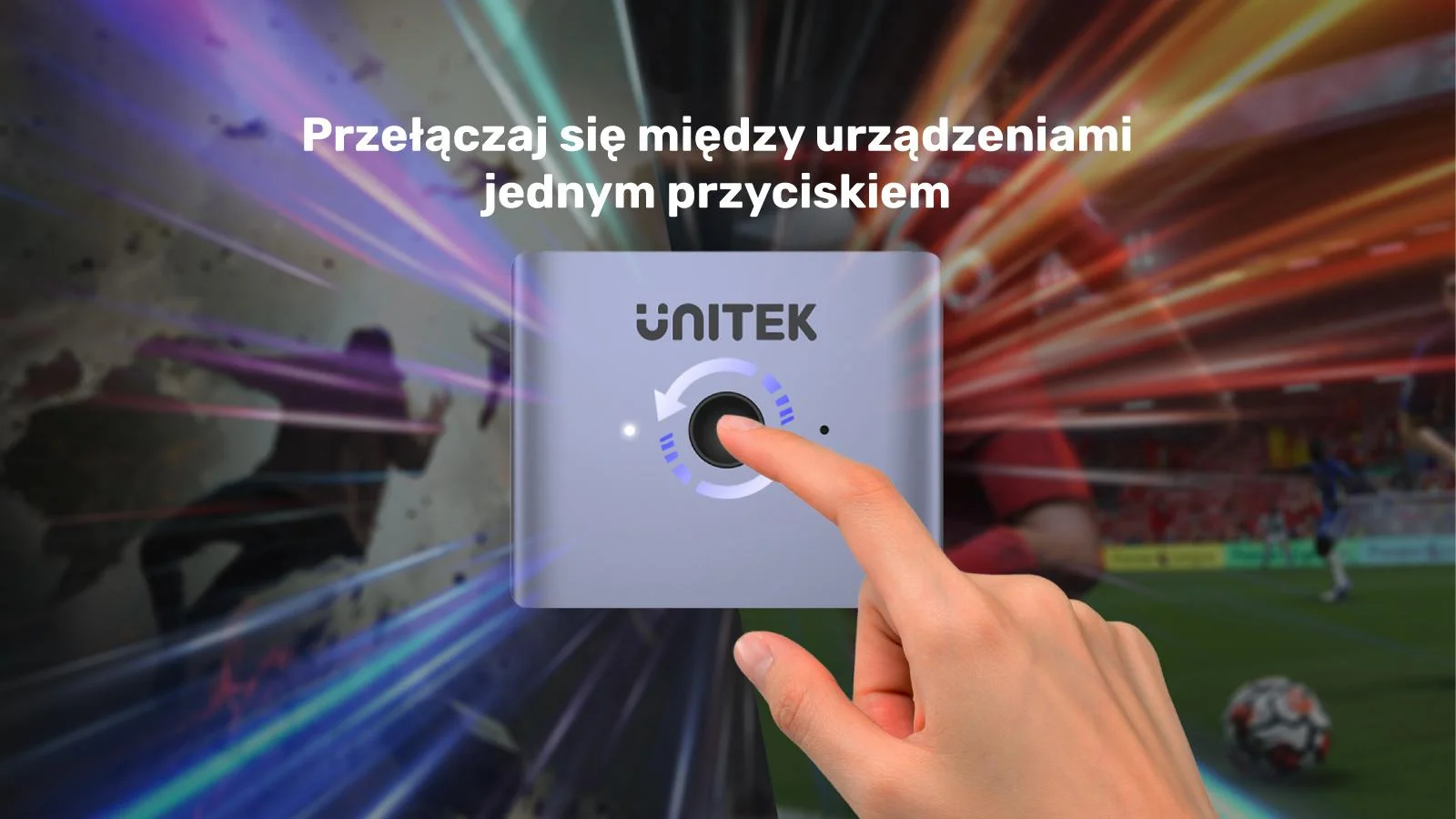V1163A Unitek Dwukierunkowy przełącznik HDMI 2.1 8K 2na1