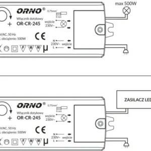 wacznik wyacznik dotykowy orno or cr 245 indukcja do led df0beb2869ce4c7896bad18263991cba