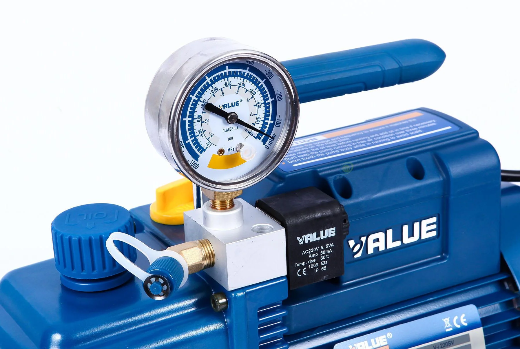 Wakuometr 62 mm 1/8" NPT do pomp próżniowych Value - kompatybilność urządzenia: