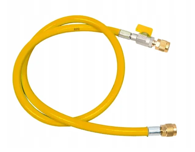 Wąż serwisowy z zaworem odcinającym REFCO CA-CL-60-Y (150 cm / 1/4" x 1/4") - najważniejsze cechy: