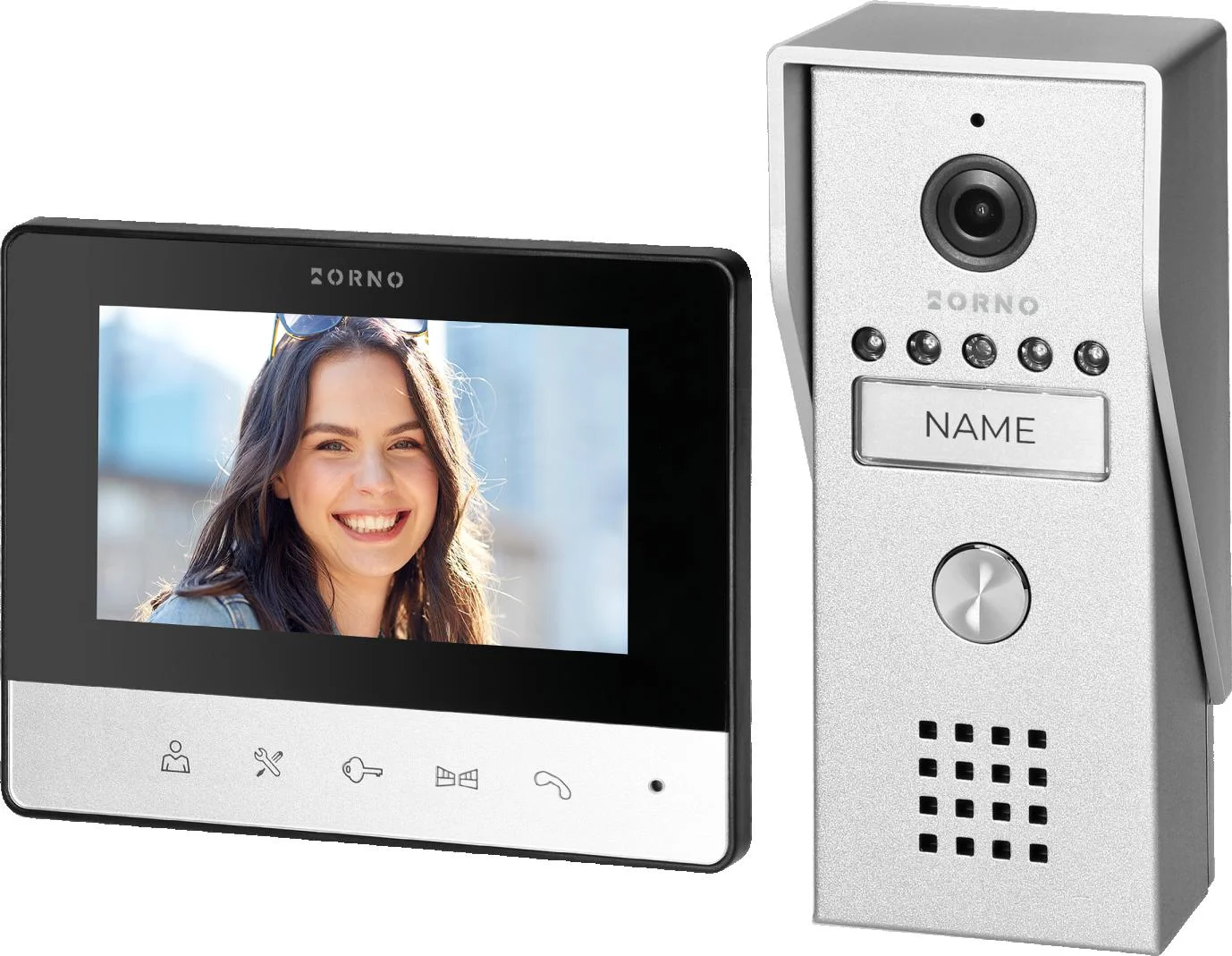 Wideodomofon bezsłuchawkowy LIRA 4,3" z kolorowym wyświetlaczem