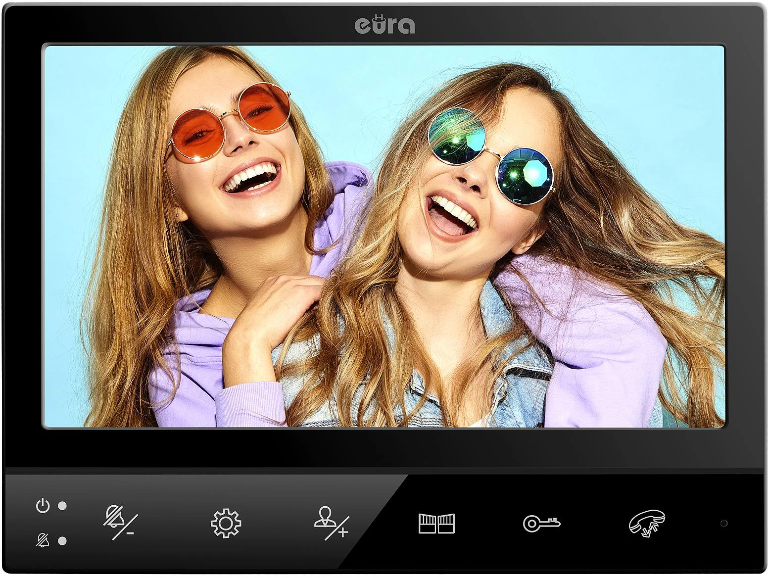 MONITOR WIDEODOMOFONU EURA VDP-80C5 dwurodzinnego EURA VDA-02C5