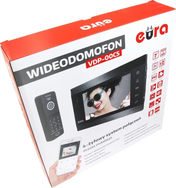wideodomofon eura vdp 00c5 czarny tuya 36f40ffe95354778b9f1867cf3a34a23